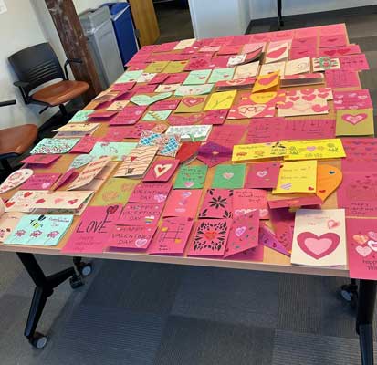 table with cards